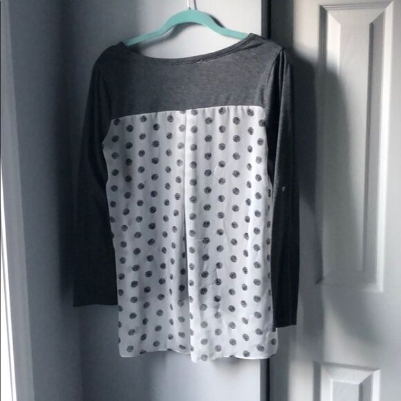 Pixley Mixed Fabric Pattern Back Shirt- M - Picture 4 of 5